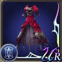 紅薔薇のドレスの画像