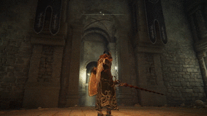 巨人戦争の英霊墓：昇降機だけを動かし光の魔法陣をフロアに出現させる