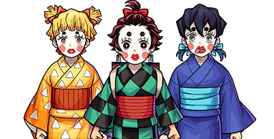 炭子＆善子＆猪子の画像