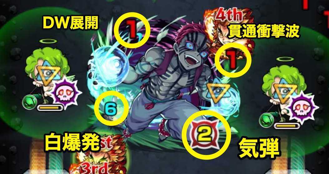 猗窩座　攻撃パターン