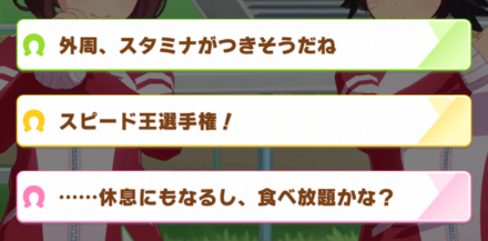 トレーニング後のステータス上昇イベントは優秀