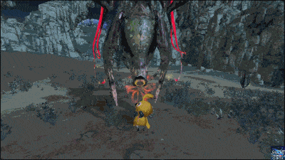 サヴァキュリオの踏みつけ＋火柱