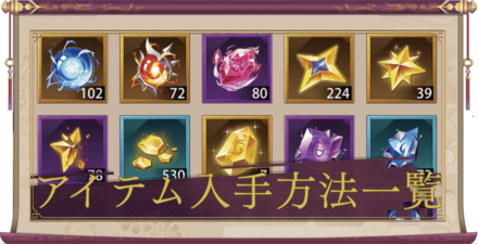 アイテム入手バナー