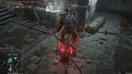 聖別雪原の地下募：次の部屋に貴腐騎士