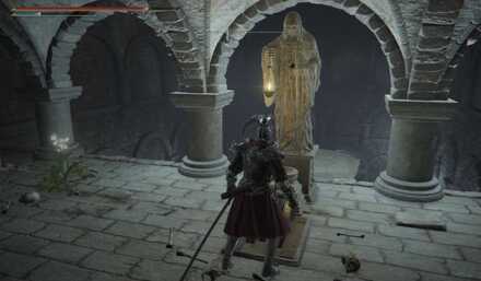 聖別雪原の地下募:インプの柱で上へ行きレバーを作動してボス部屋へ