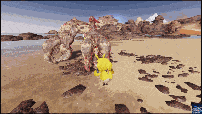 バブルクラッブの2連切り裂き（怒り状態）