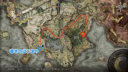 大棘の割れ雫のマップ