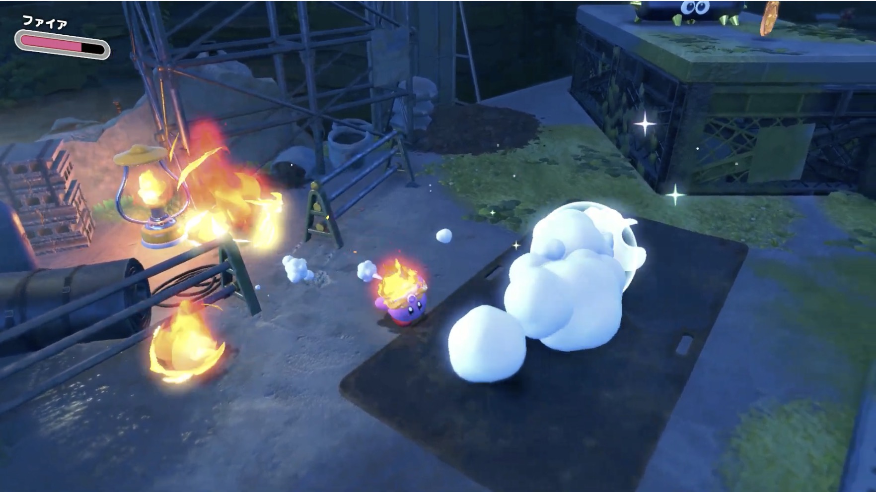 エリア3開始直後の左手