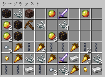 マイクラ　チェストから鉄の剣を入手