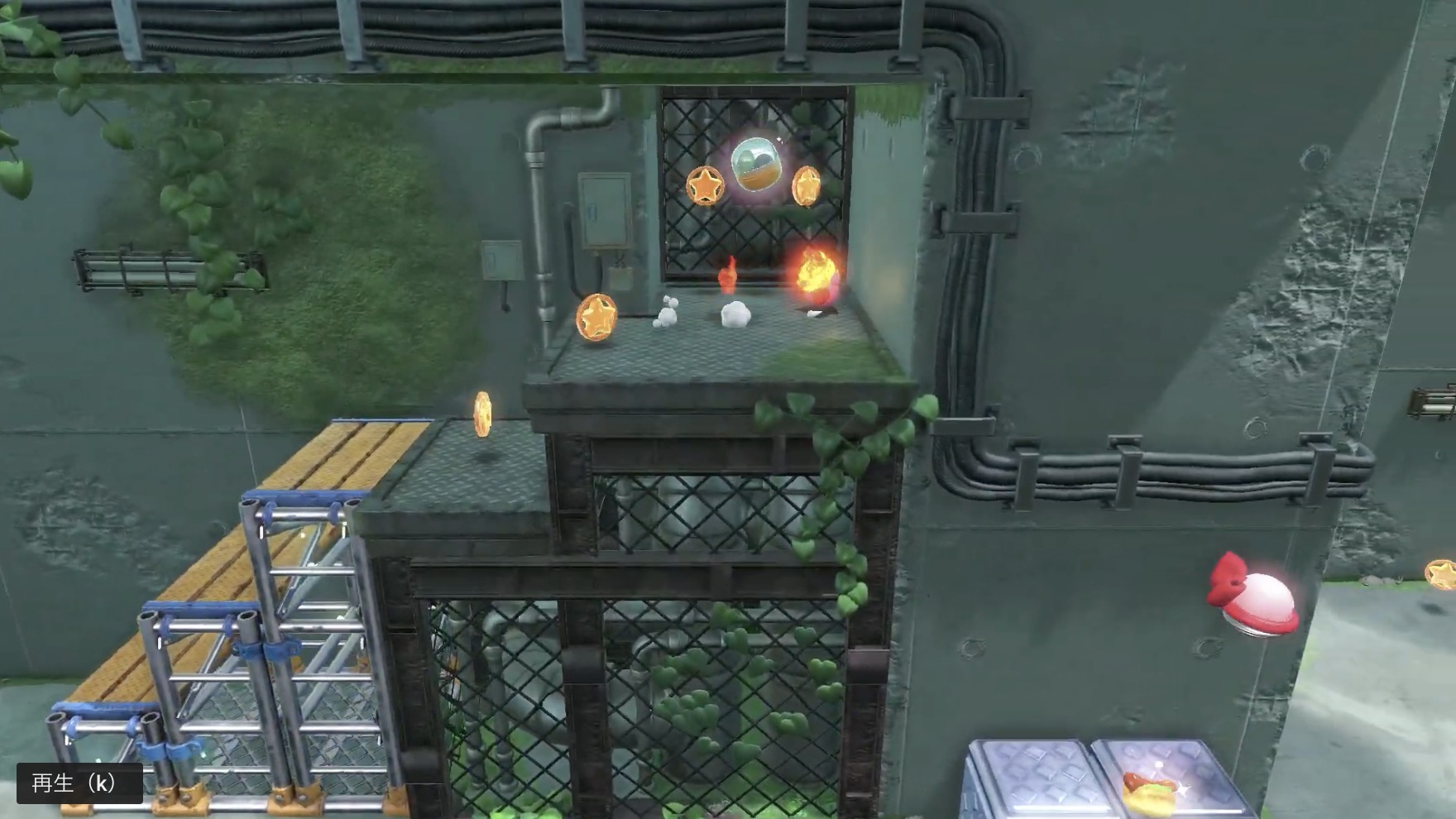 エリア5のブロックの中