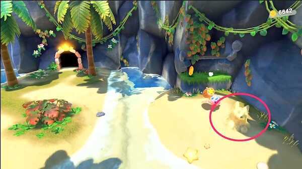 三つ星扉付近に隠れた小さな海岸