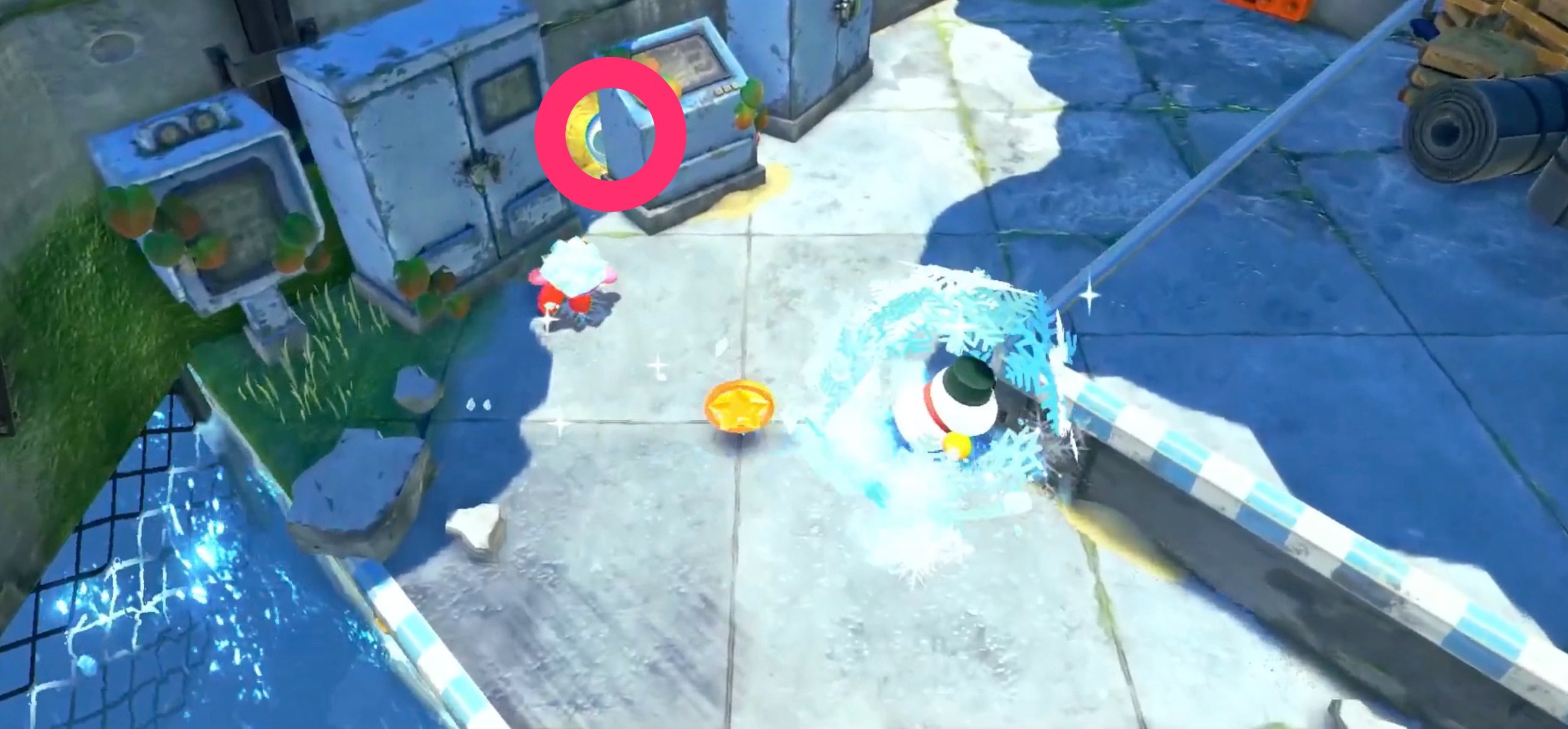 エリア4に入ってすぐの機械の裏