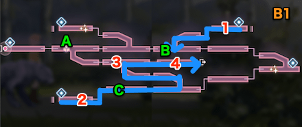 炎の回廊のマップと攻略