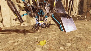 フォートス・レーザーのホバー回転攻撃