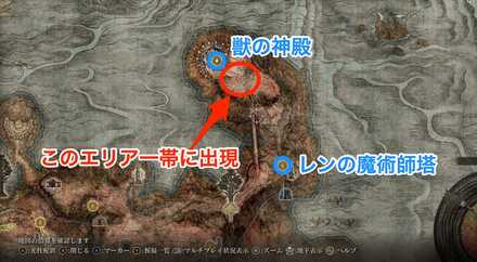 ケイリッドのマップ