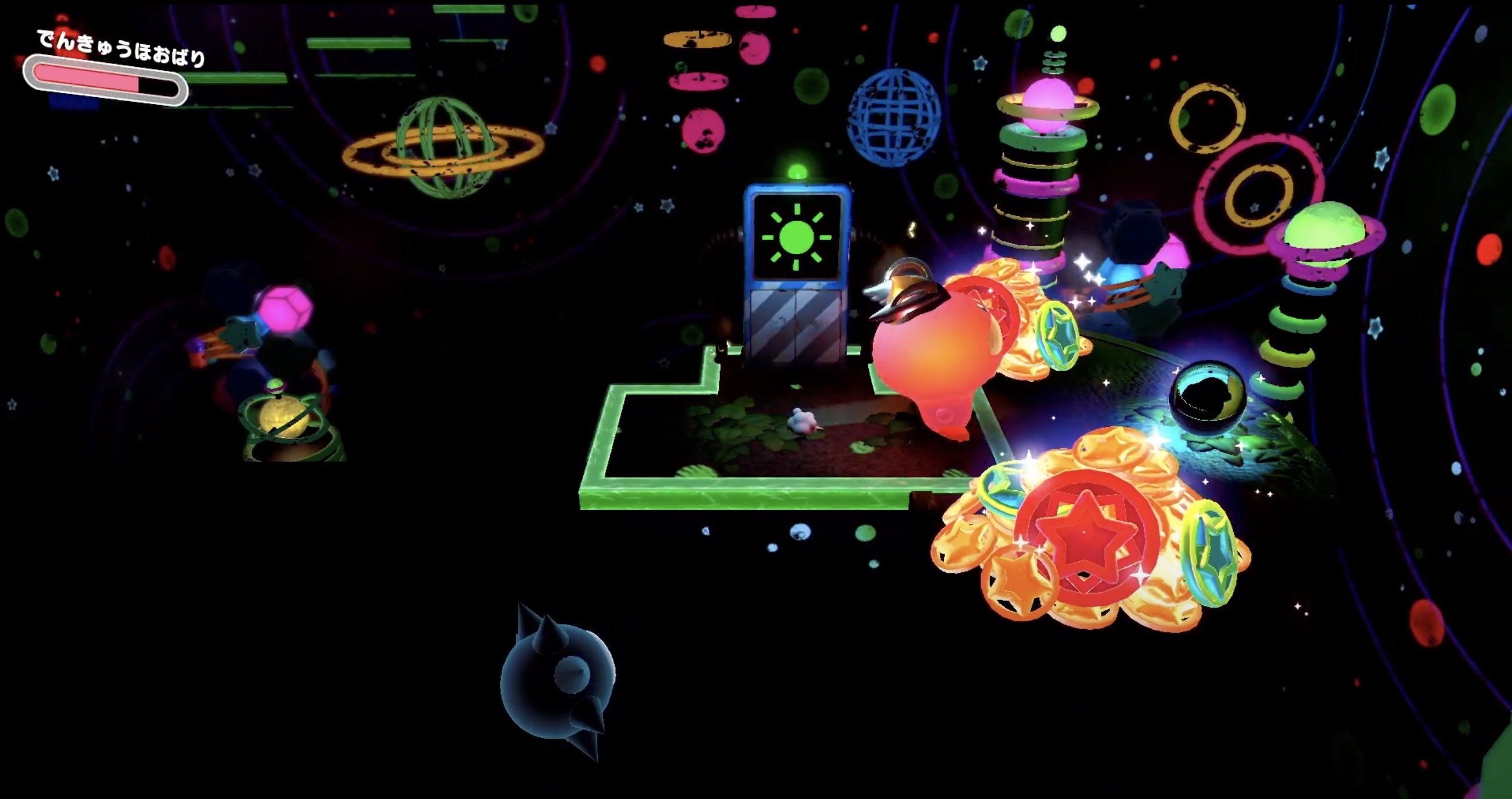 暗闇にあるエレベーター