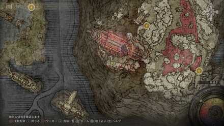 モーグウィン王朝・王朝廟の洞窟内の囚われた商人の場所