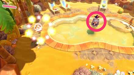 うるおい求めてのワドルディ