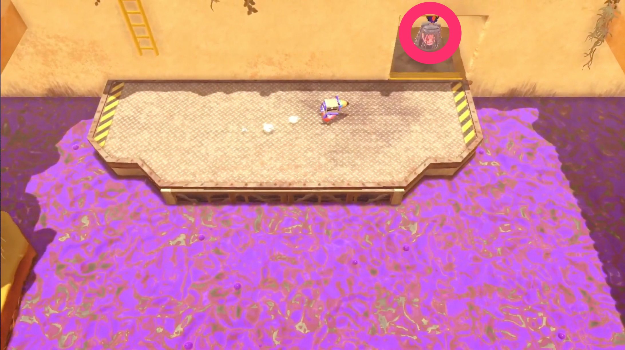 隠し部屋の檻の中