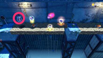 隠し部屋でワドルディを助ける