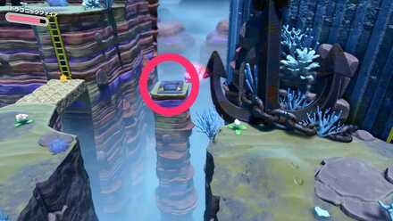 ホバリングでスイッチを押す