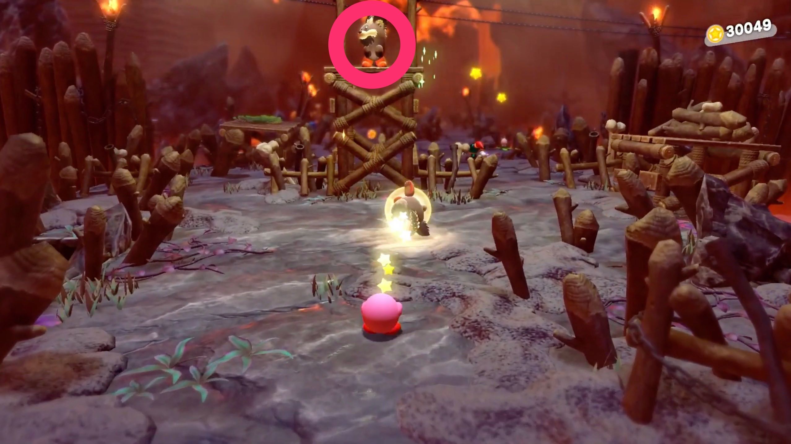 ステージ序盤の見張り台