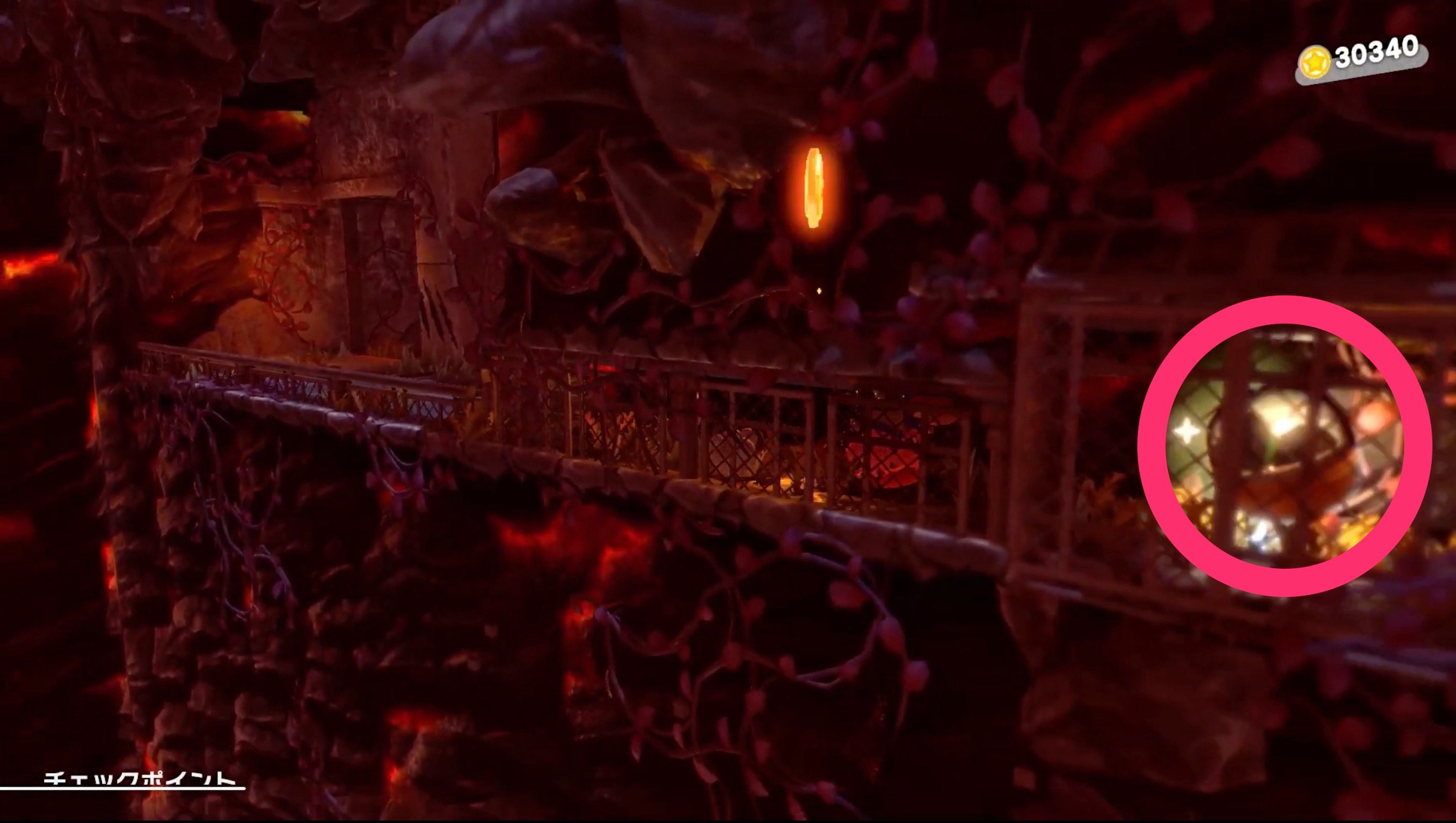 進んだ先でガチャルポンを入手