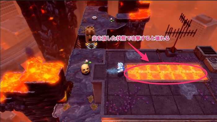 エリア2序盤の建物の中