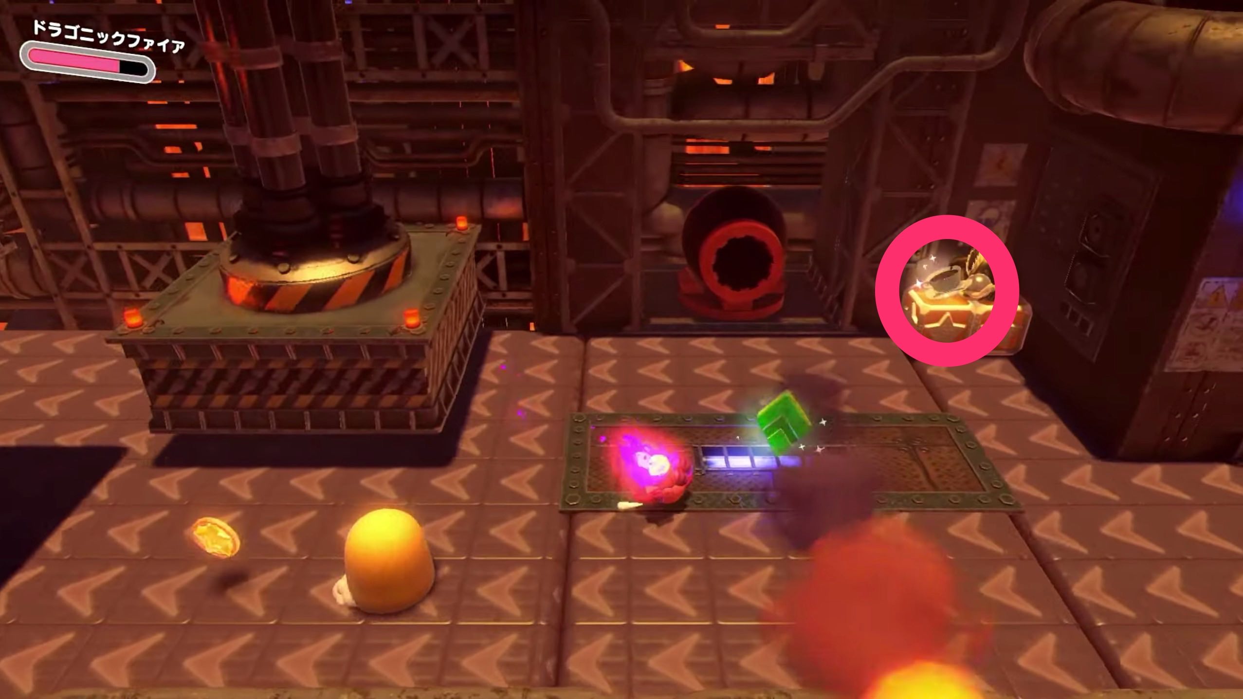 ベルトコンベアのエリアの道中