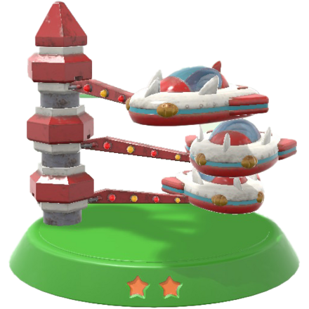 回転スターロケット画像