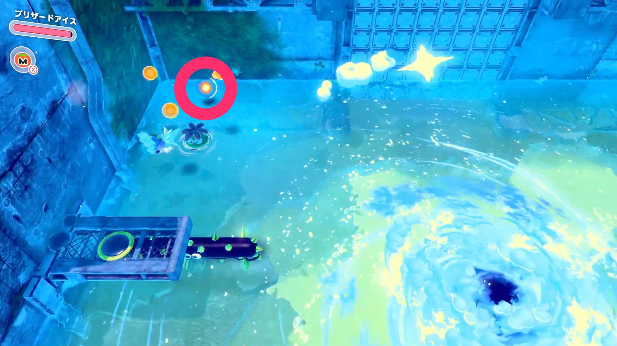 2つ目の渦潮の左上