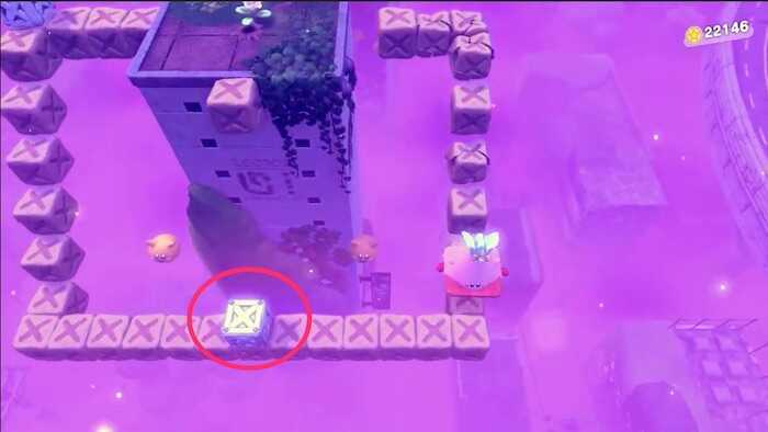 砂ブロック上の鉄ブロックを壊す