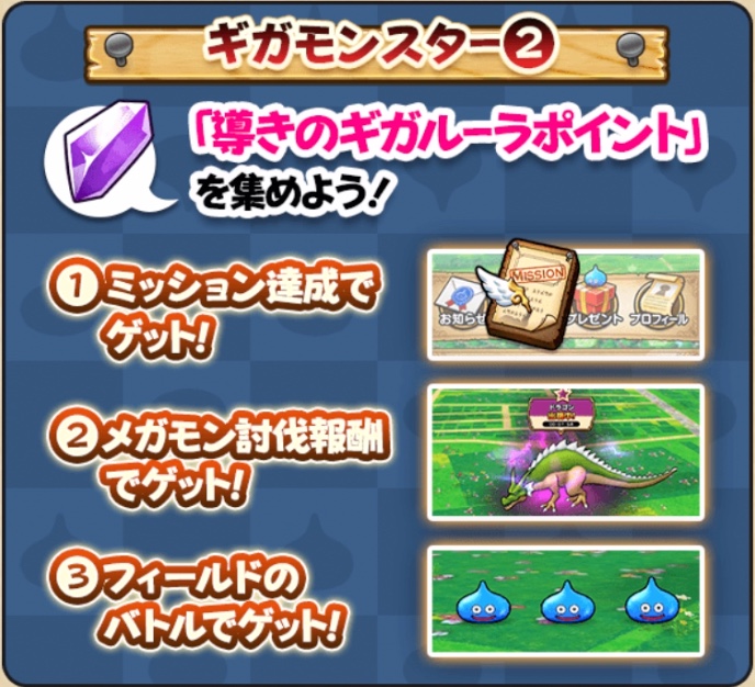 導きのギガルーラポイントの集め方