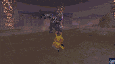 デューンベアの岩投げ