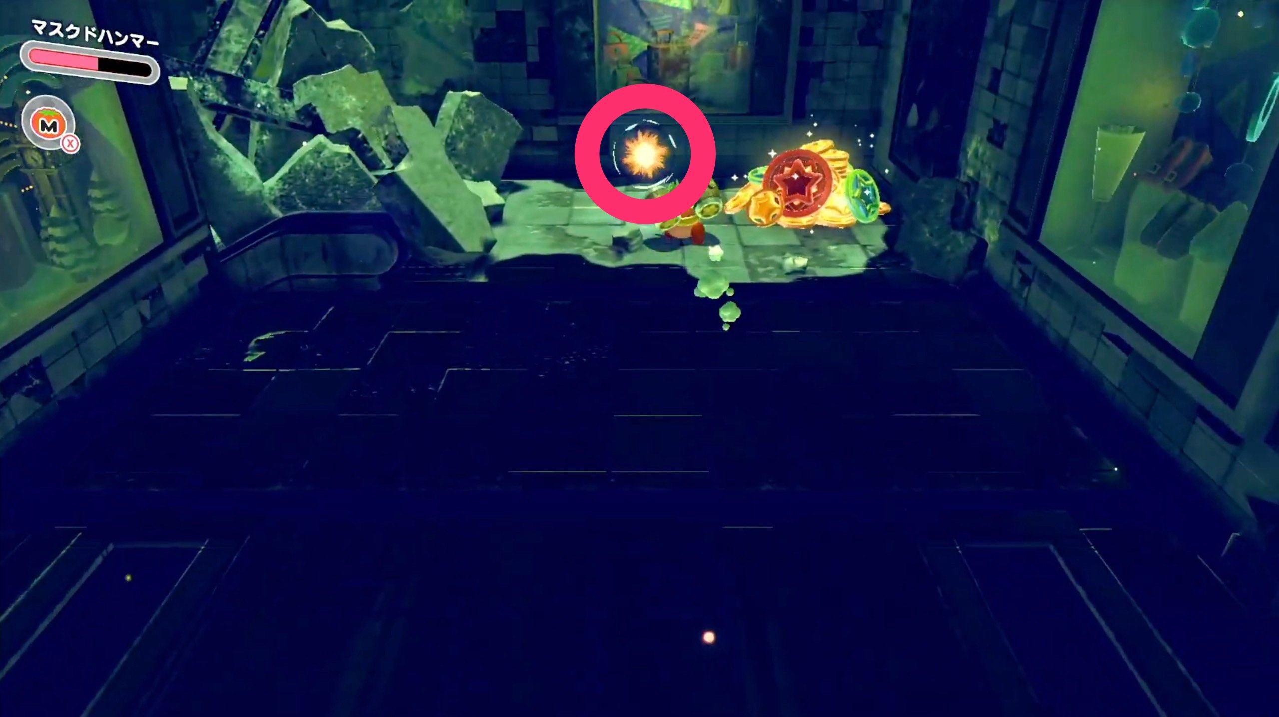 壊れた壁の奥にあるソウルを入手