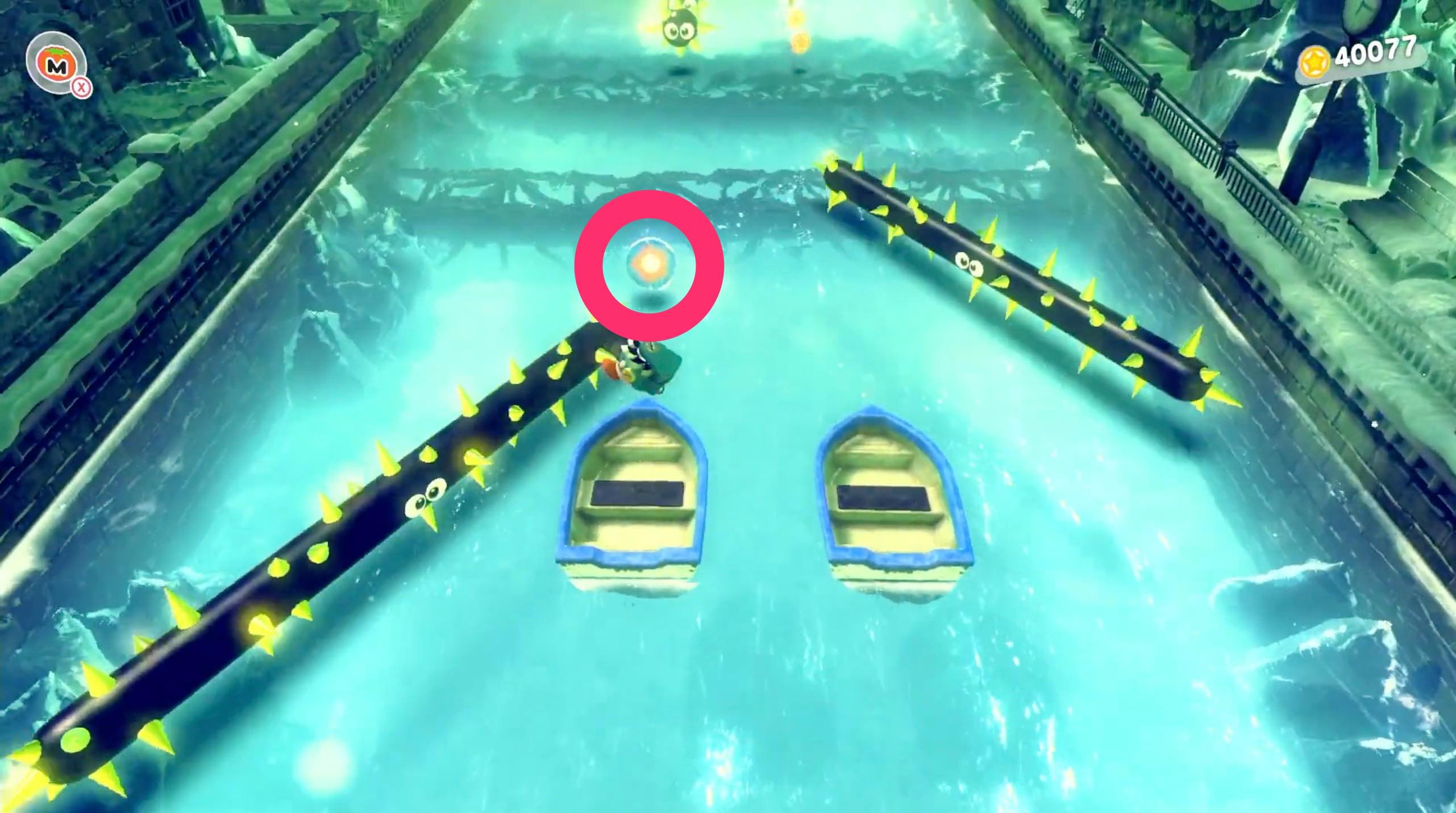 2体のゴルドーが回転する場所