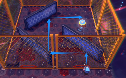 2番目の投げ方とカッターの軌道画像