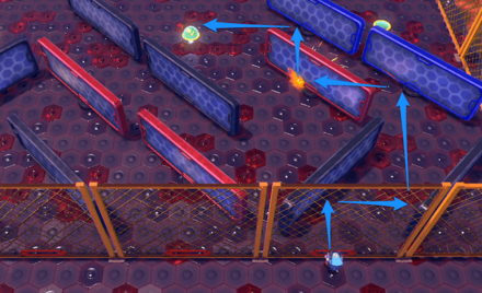 右から投げるカッターの軌道画像