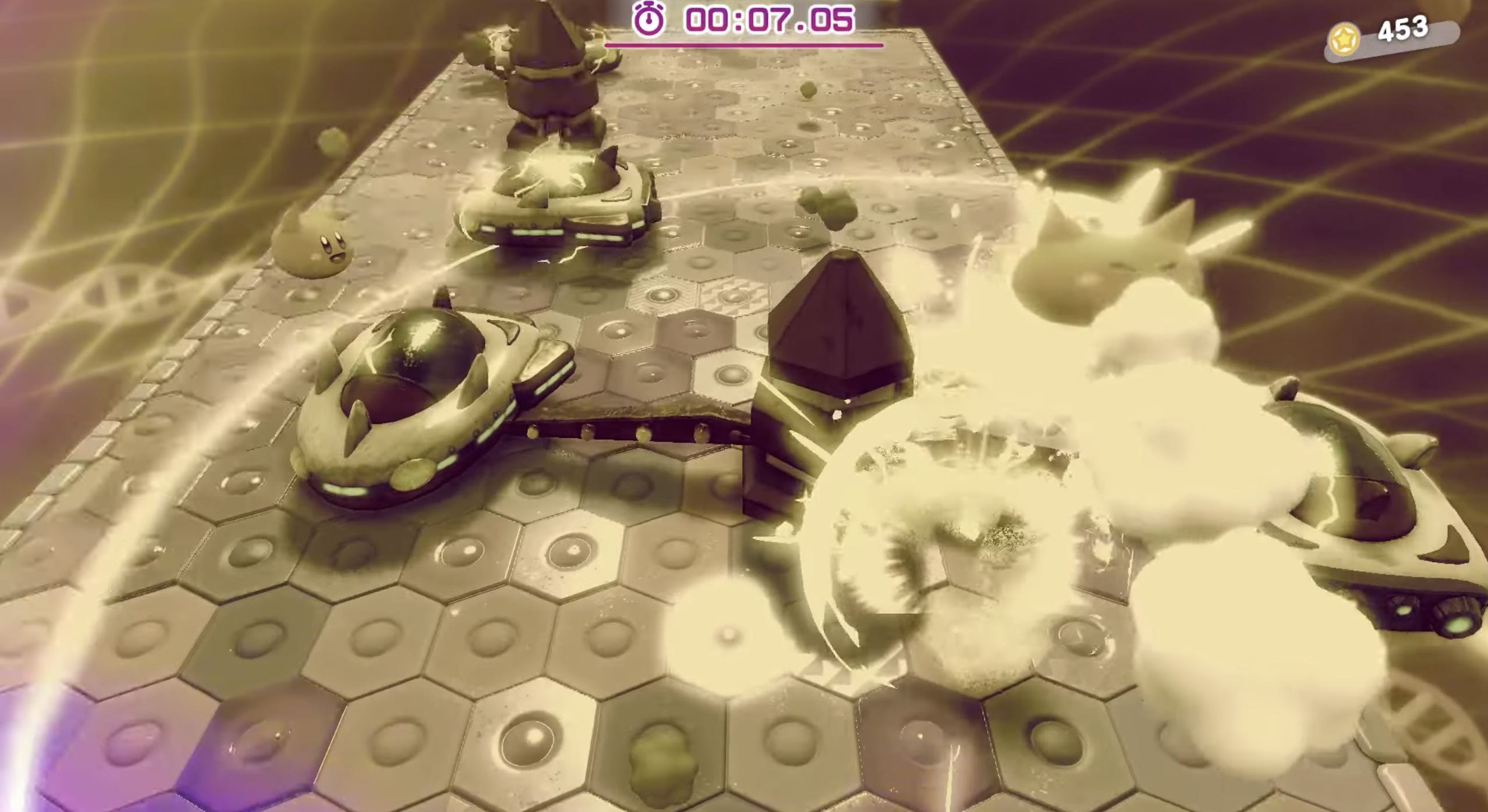 敵に当たりながら進む