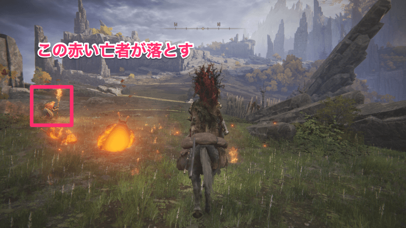 リエーニエの東部台地付近にいる火の信徒から入手