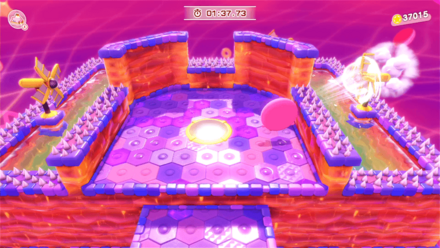 ジャンプ攻撃で風車を回す画像