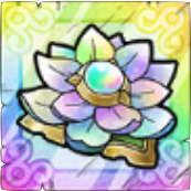 開花の花・虹画像