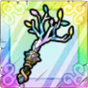 開花の枝・虹画像