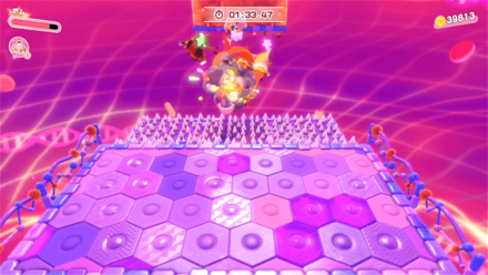 前に出てジャンプ投げしてる画像