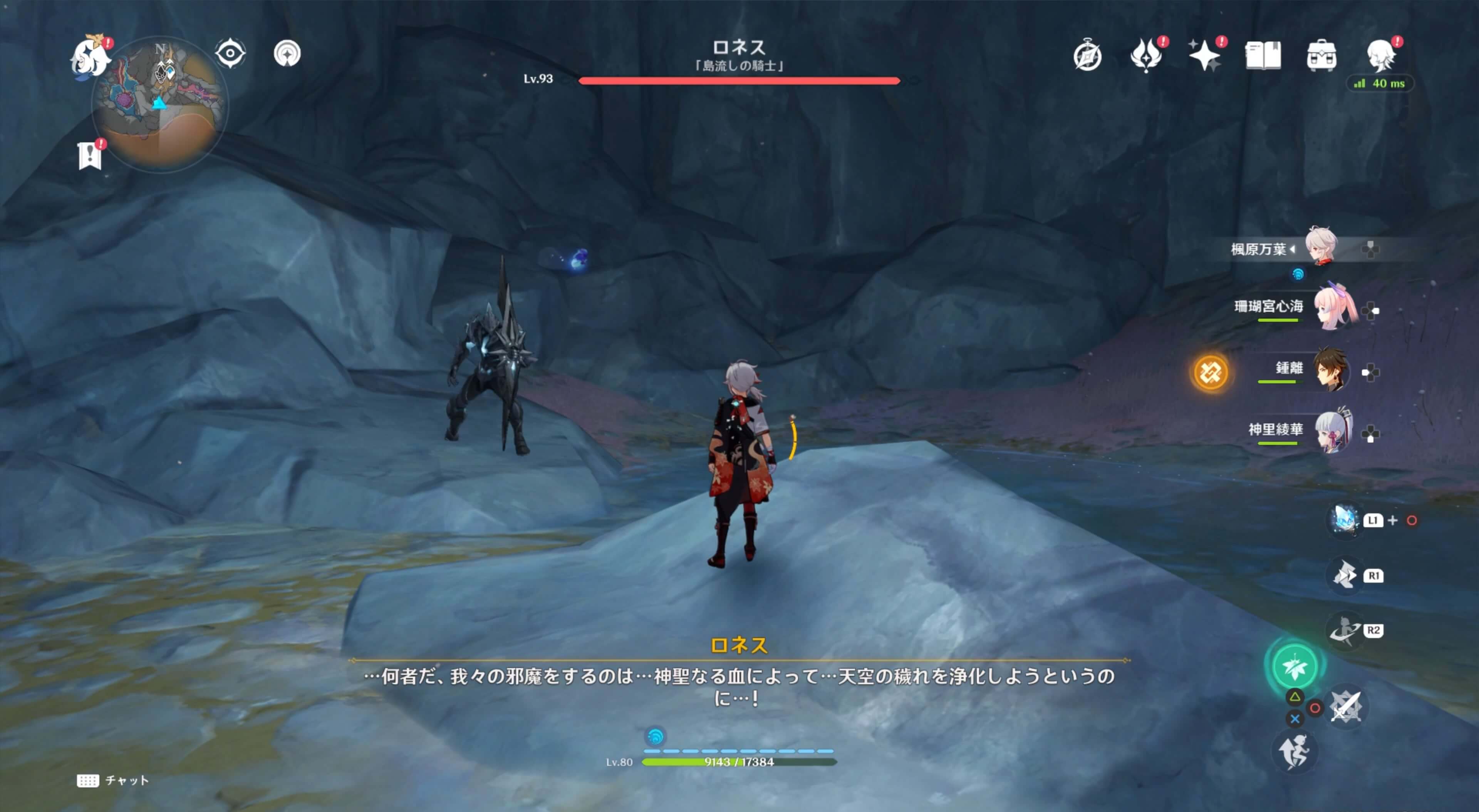 シャドウハスク「ロネス」を倒す