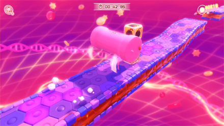 ジャンプで爆弾ブロックを壊す画像