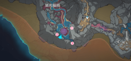 沈泥の湧き出し口場所