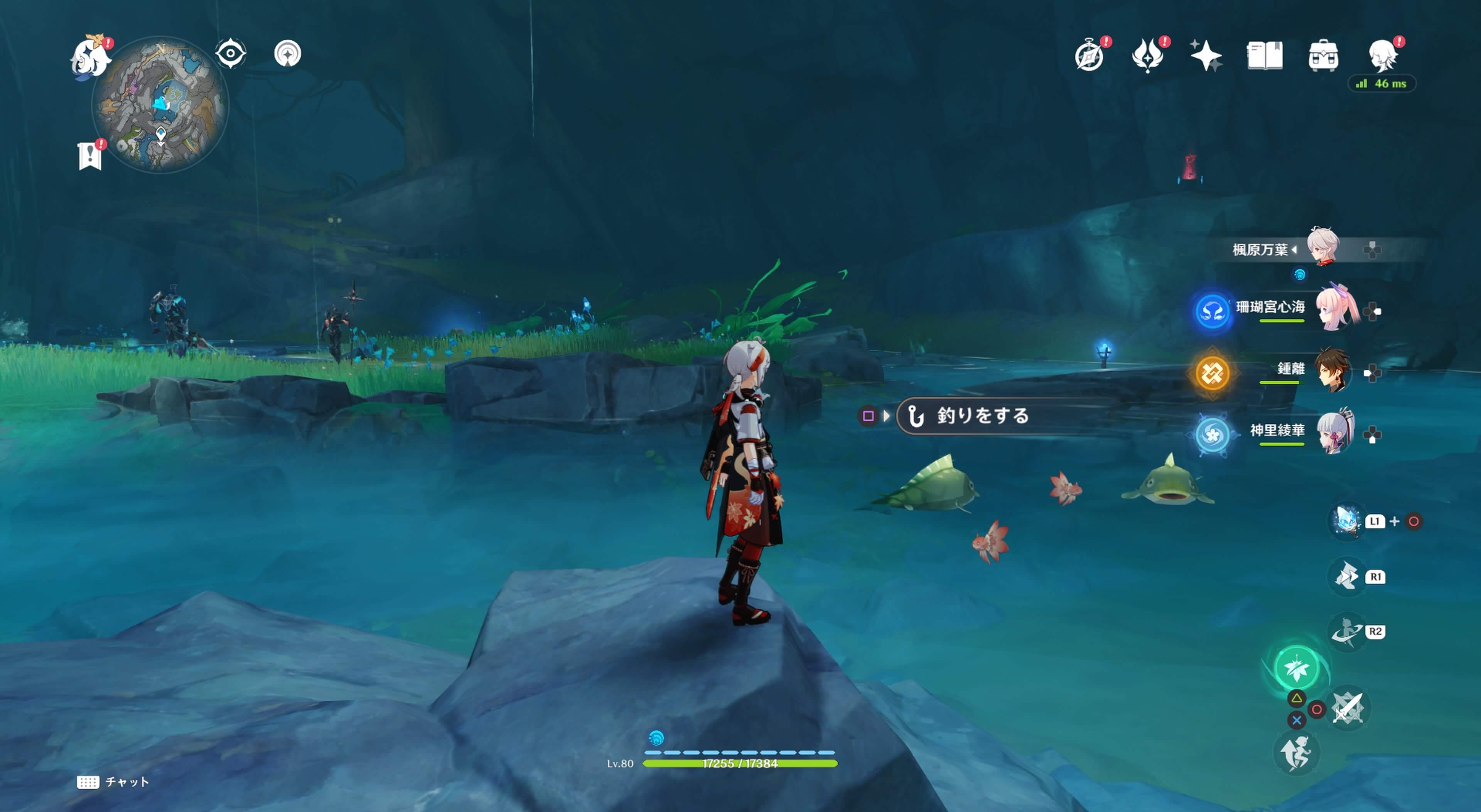 シャドウハスクの後ろ側に釣りポイントが存在