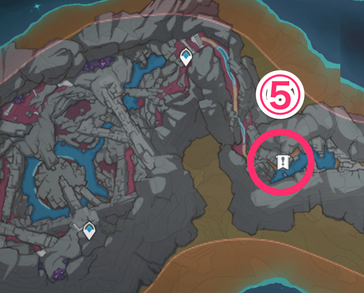 変わった岩の写真の場所⑤