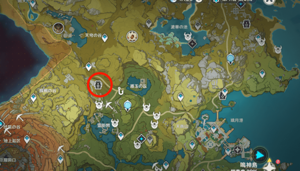 渓谷のアポリア撮影場所